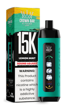 Load image into Gallery viewer, Lemon Mint Al Fakher Crown Bar Ice Adjust 15000 Disposable
