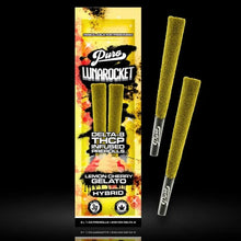 Load image into Gallery viewer, Lemon Cherry Gelato - Hybrid Puro Lunarockets Prerolls Delta 8 THCP
