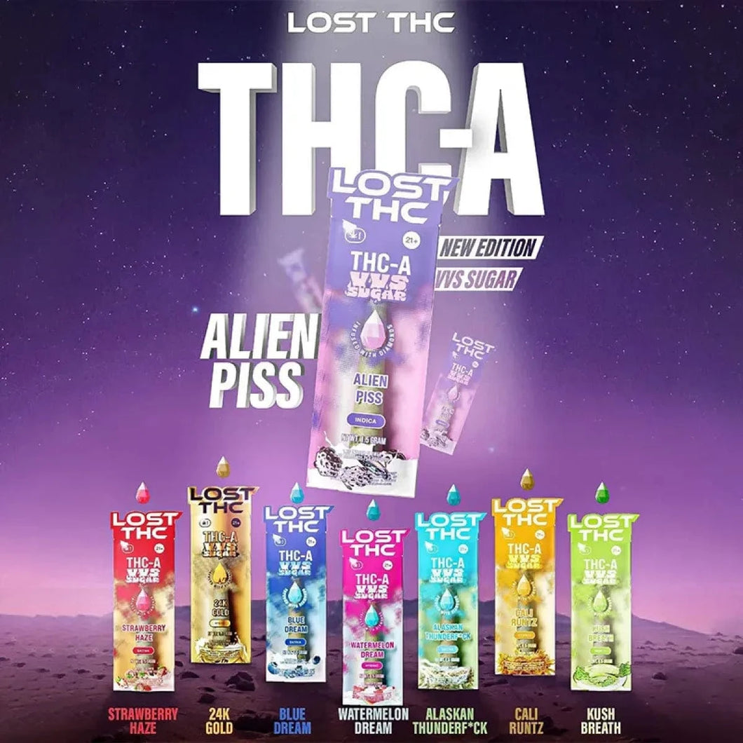 Hybrid - 24K Gold Lost THC VVS Sugar Diamond THCA Pre Rolls 1.5gm 1ct