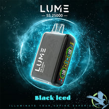 Load image into Gallery viewer, Black Iced Lume SS 25000 Disposable Vape Device
