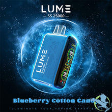 Load image into Gallery viewer, Blueberry Cotton Candy Lume SS 25000 Disposable Vape Device
