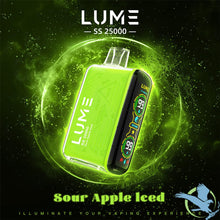 Load image into Gallery viewer, Sour Apple Iced Lume SS 25000 Disposable Vape Device
