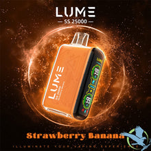 Load image into Gallery viewer, Strawberry Banana Lume SS 25000 Disposable Vape Device
