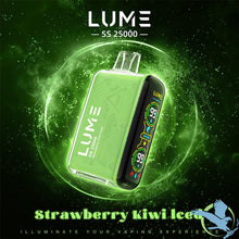 Load image into Gallery viewer, Strawberry Kiwi Iced Lume SS 25000 Disposable Vape Device
