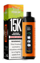Load image into Gallery viewer, Mango Pineapple Al Fakher Crown Bar Ice Adjust 15000 Disposable
