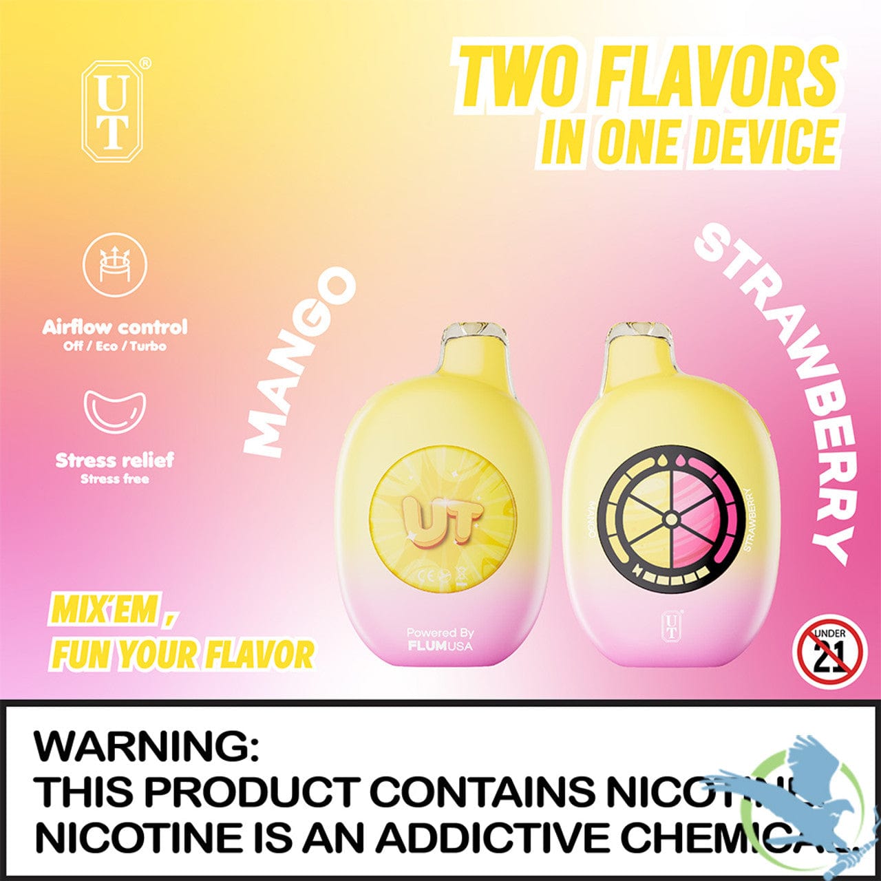 Ut Vape Flavors UT DUAL FLAVORS | UP TO 50,000 PUFFS Flum UT Bar 50000 Puffs Disposable Vape Device Apvs Ut Vape Flavors UT DUAL FLAVORS | UP TO 50,000 PUFFS Flum UT Bar 50000 Puffs Disposable Vape Device Apvs