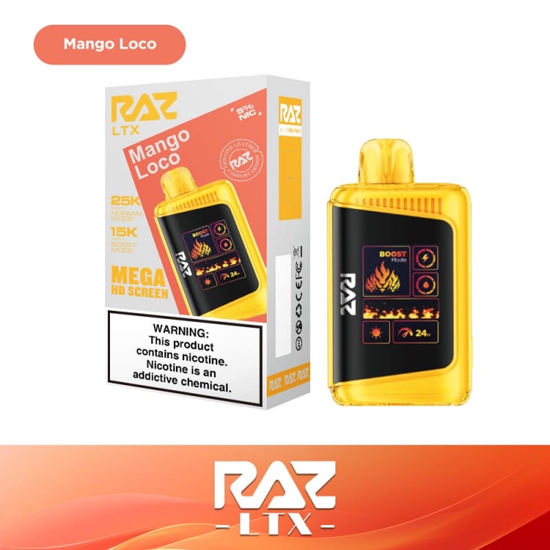 Mango Loco Razzzz LTX Disposable 25000 puffs
