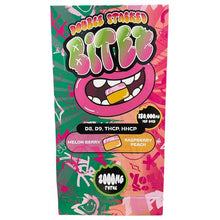 Load image into Gallery viewer, Melon Berry + Raspberry Peach Double Stacked Bites 60 pk gummies 2000mg
