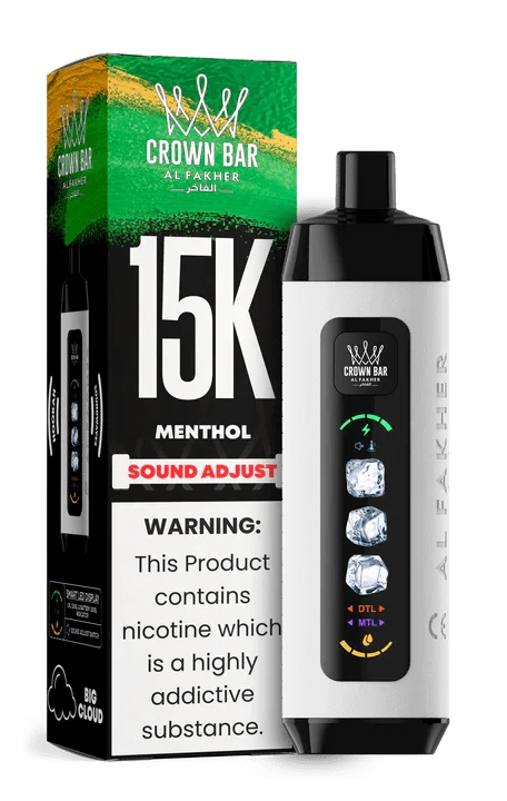 Buy Al Fakher Crown Bar Ice Adjust 15000 Disposable Puffs