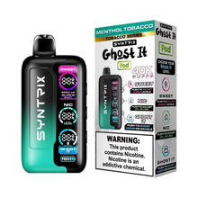 Cargar imagen en el visor de la galería, Menthol Tobacco Syntrix ghost it 40K Disposable
