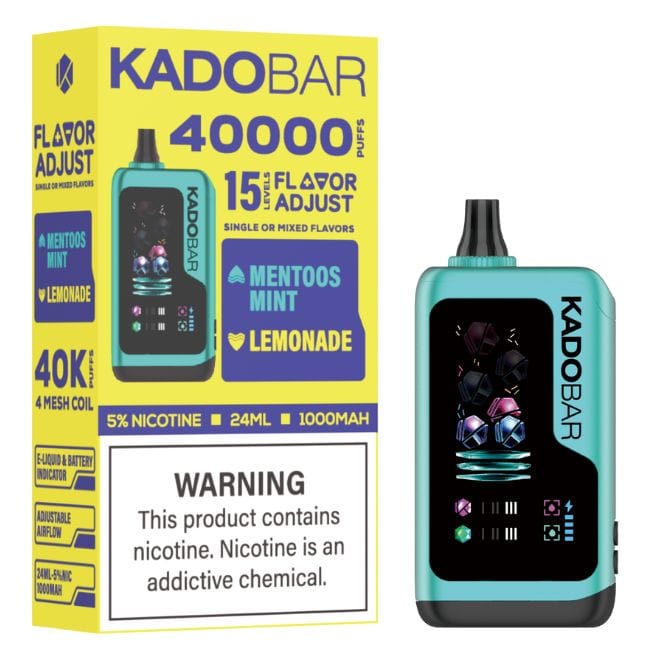 Mentoos Mint Lemonade Kado Bar Flavor Adjust Disposable 40000 Puffs