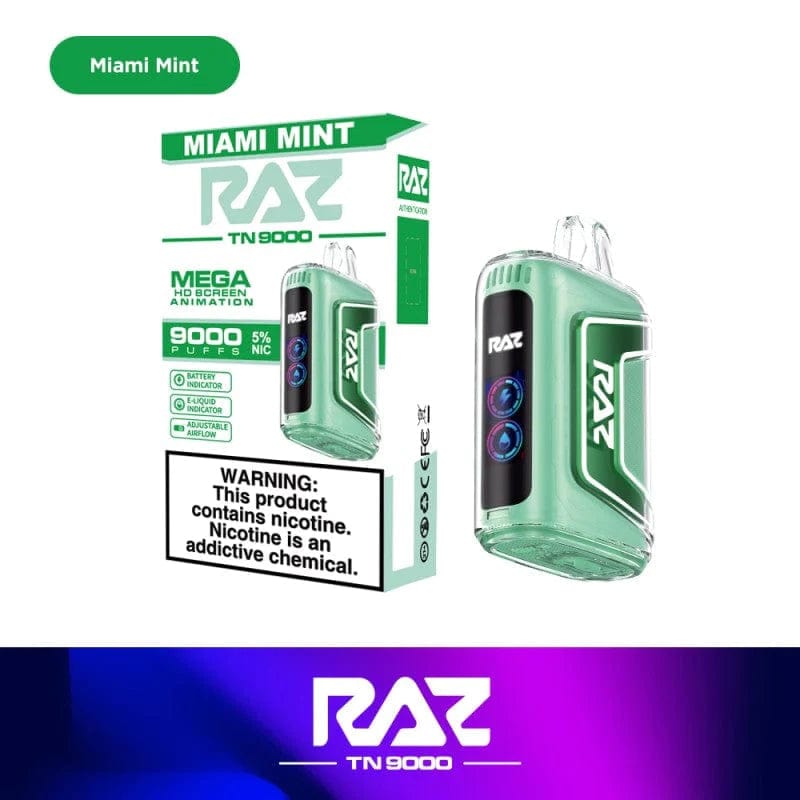 Miami Mint Raz TN9000 Disposable Vape