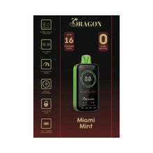 Load image into Gallery viewer, Miami Mint Dragon Zero Disposable Vape 16K 16000

