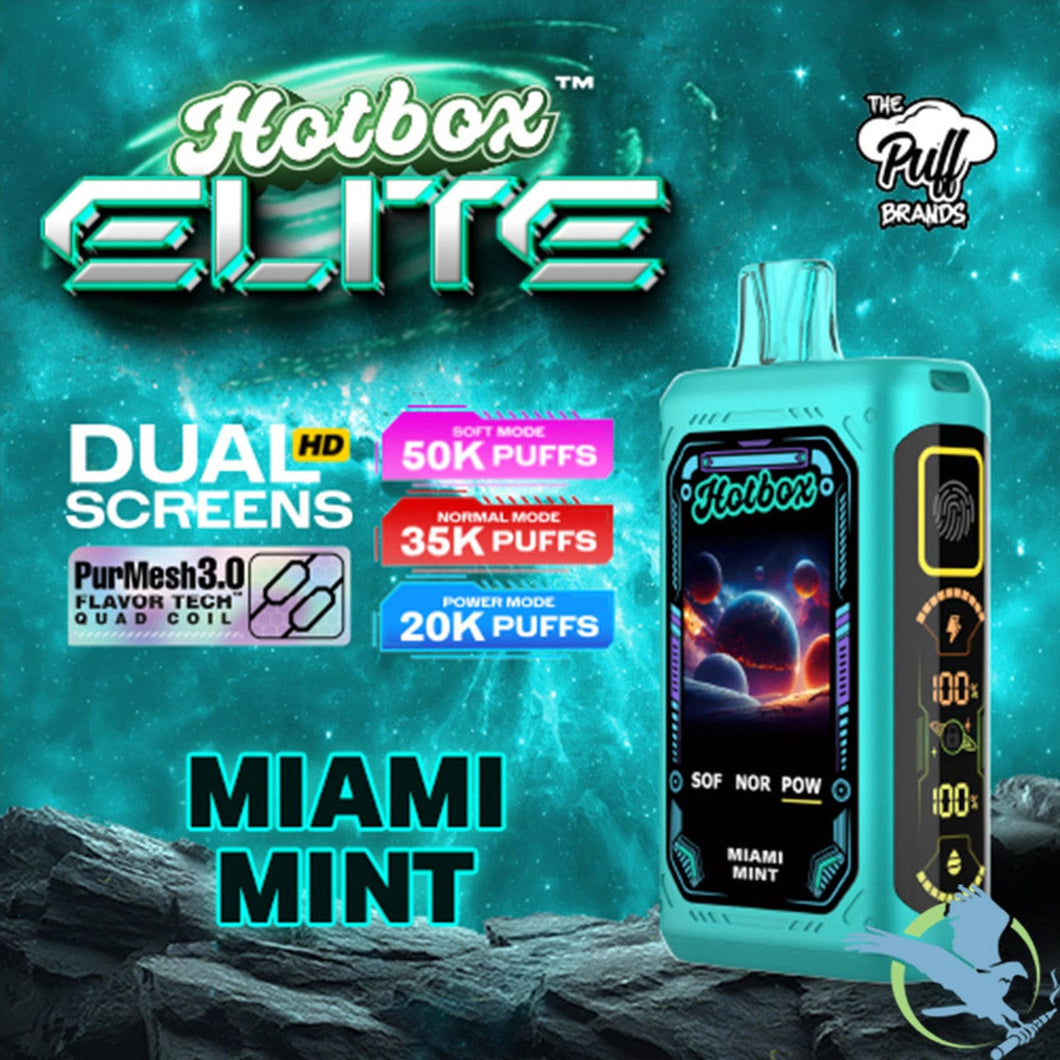Miami Mint Hotbox Elite Disposable Vape upto 50K