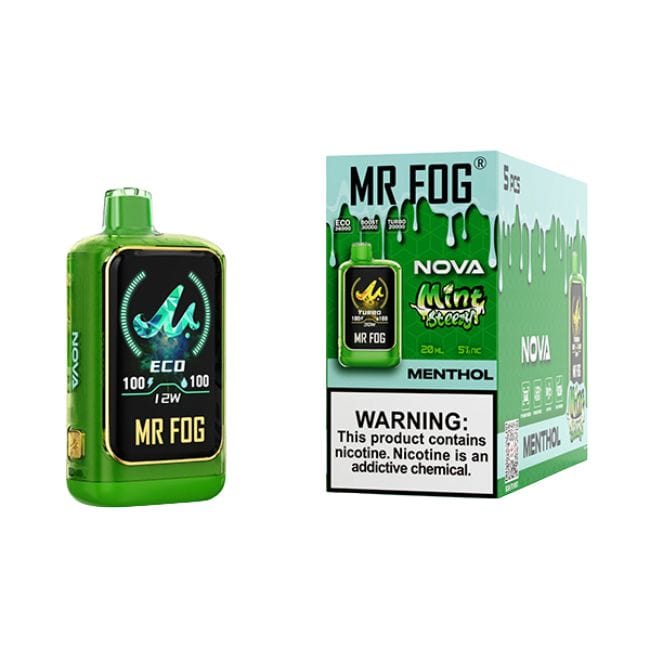 Mr Fog Thc Vape Mr Fog Nova Mint Steezy 25K Disposable Vape Mr Fog Thc Vape Mr Fog Nova Mint Steezy 25K Disposable Vape