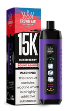 Load image into Gallery viewer, Mixed Berry Al Fakher Crown Bar Ice Adjust 15000 Disposable
