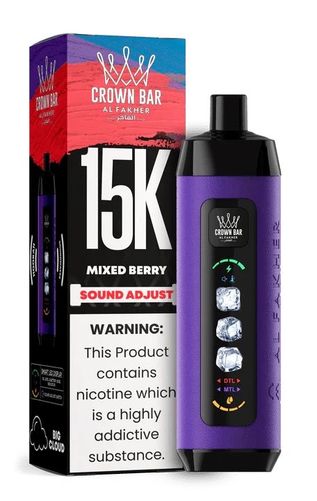 Buy Al Fakher Crown Bar Ice Adjust 15000 Disposable Puffs Buy Al Fakher Crown Bar Ice Adjust 15000 Disposable Puffs