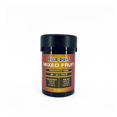 Mixed Fruit Pixie Dust D8 D9 THCP Gummies 10ct