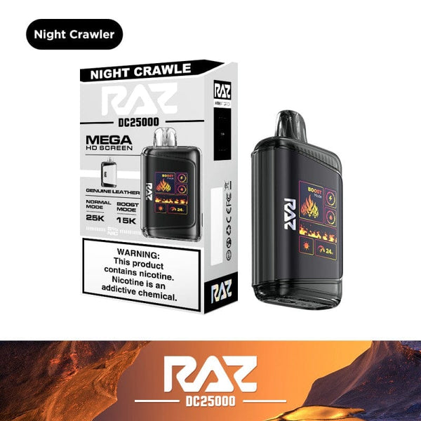Night Crawler Raz DC25000 Puffs Disposable Vape Night Crawler Raz DC25000 Puffs Disposable Vape