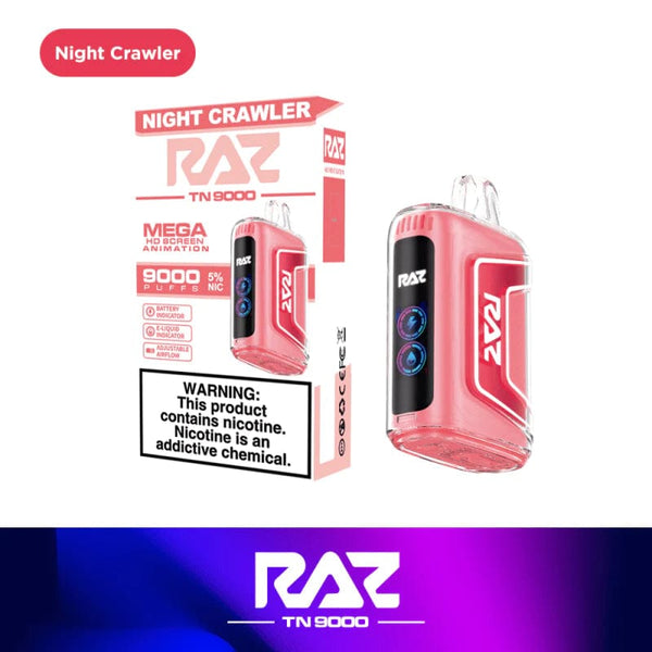Night Crawler Raz TN9000 Disposable Vape | Price $ 15.99 Night Crawler Raz TN9000 Disposable Vape | Price $ 15.99