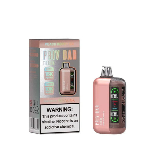 Peach Berry Ice Priv Bar Turbo 15000 Disposable Smok