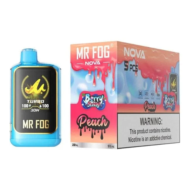 Peach Berry Steezy Mr Fog Nova Limited Edition Disposable Vape 40K