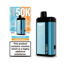 Cargar imagen en el visor de la galería, Peach Blue Slush &amp; Orange Creamsicl Dinner Lady Row DL50K Vape Disposable
