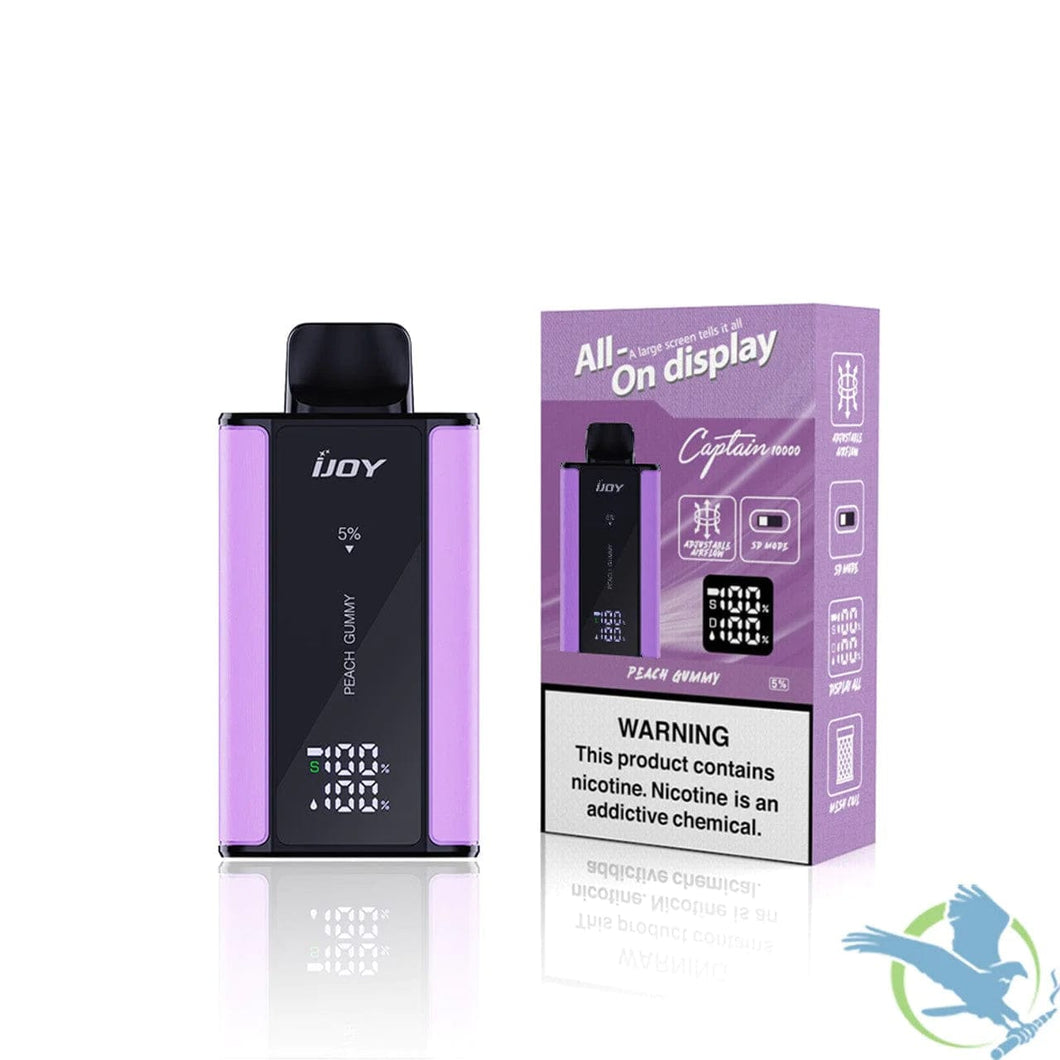 Peach Gummy iJoy Captain 10000 Disposable Vape