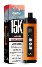 Load image into Gallery viewer, Peach Ice Al Fakher Crown Bar Ice Adjust 15000 Disposable
