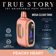 Load image into Gallery viewer, Peachy Heart True Story 20K Disposable Vape

