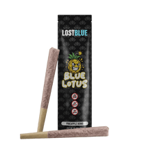 Load image into Gallery viewer, Pineapple Bomb Lost Blue Blue Lotus Pre Rolls
