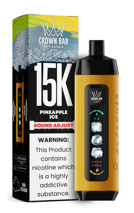 crown bar vape 15000 puffs Buy Al Fakher Crown Bar Ice Adjust 15000 Disposable Puffs
