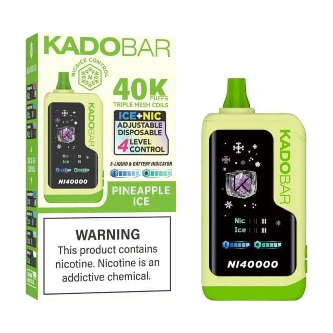 Pineapple Ice Kado Bar Ice Nic Control Disposable Vape 40000 Puffs