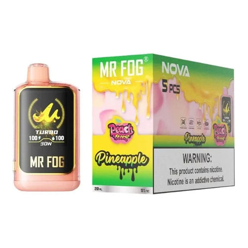 Pineapple Peach Steezy Mr Fog Nova Limited Edition Disposable Vape 40K