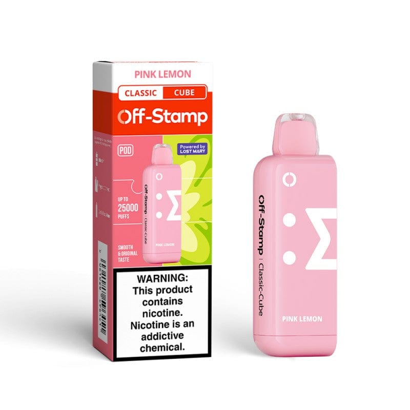 Pink Lemon (Classic Cube) Off Stamp Classic Cube 25000 Disposable Vape Pod