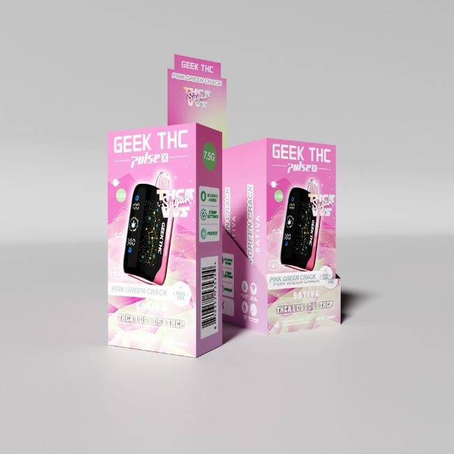 Geek Bar Vape Thc Geek THC Pulse X VVS Sugar Disposable Vape 7.5 GM Geek Bar Geek Bar Vape Thc Geek THC Pulse X VVS Sugar Disposable Vape 7.5 GM Geek Bar