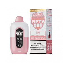 Load image into Gallery viewer, Pink Milk Hidden Hills x Fifty Bar Disposable 20K
