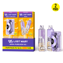 Load image into Gallery viewer, Purple - Scary Berry (Pod Only) Lost Mary Nera Pureview Vape 40K Kit 1 device two refills
