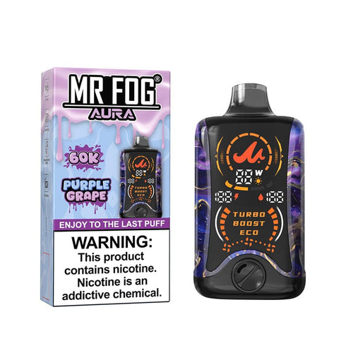 Purple Grape Mr Fog Aura 60K Disposable Vape