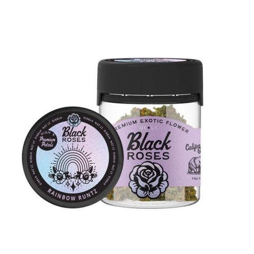 Rainbow Runtz Hybrid Black Roses THCA Flower Jar 3.5gm Premium Exotic