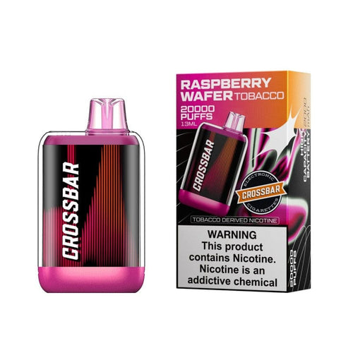 Raspberry Wafer Tobacco Cross Bar 20K Disposable