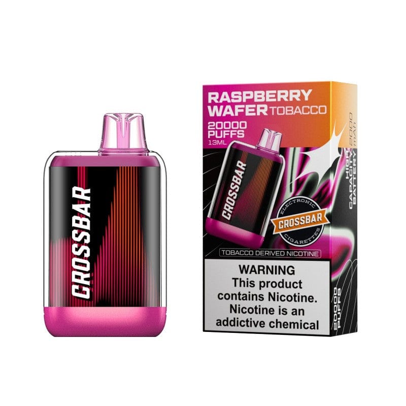 Raspberry Wafer Tobacco Cross Bar 20K Disposable