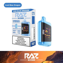 Load image into Gallery viewer, Iced Blue Dragon / Single RAZ DC25000 Puff Disposable Vape
