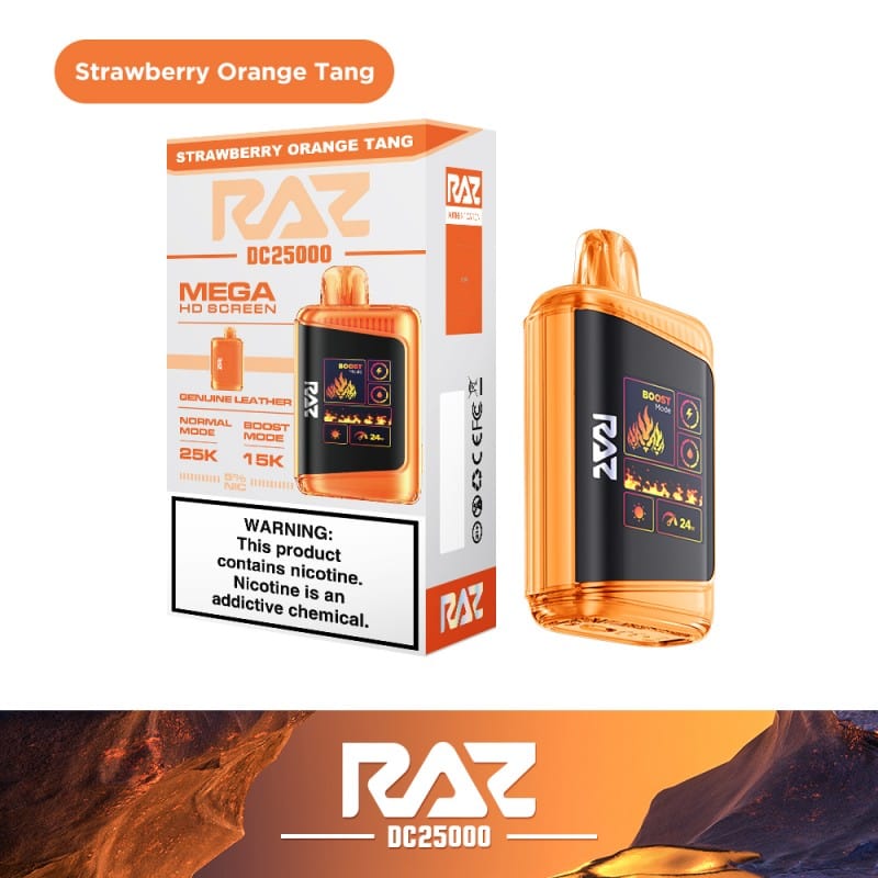 Strawberry Orange Tang / Single RAZ DC25000 Puff Disposable Vape