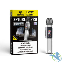Load image into Gallery viewer, Silver Urban Tale Lost Mary Explore Pro Pod System Start Kit 1200mah with 2 Pods
