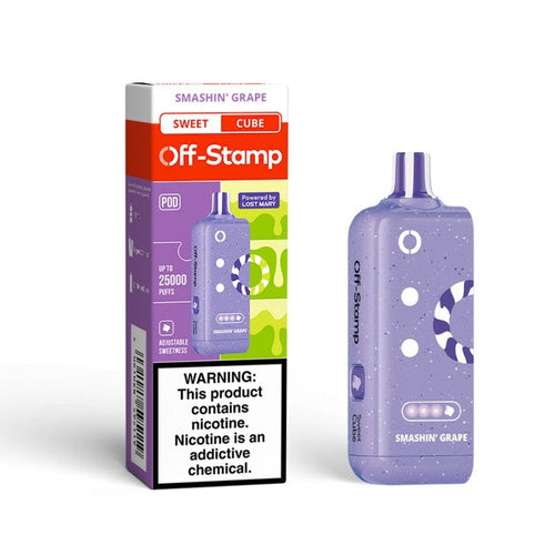 Smashin' Grape (Sweet Cube) Off Stamp Classic Cube 25000 Disposable Vape Pod
