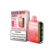 Load image into Gallery viewer, Sour Apple Blow Pop (New January 2024) / Single Geek Bar Pulse Disposable Vape 15000 Puffs
