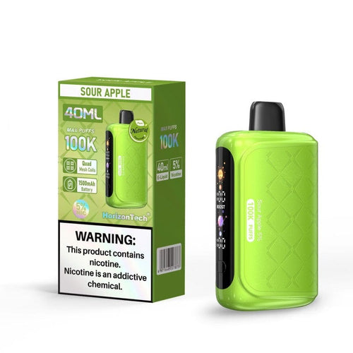 Single Sour Apple Horizontech Disposable Vape 100K