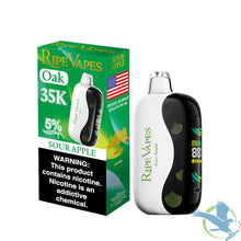 Load image into Gallery viewer, Sour Apple Ripe Vapes Oak 35K Disposable
