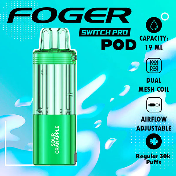 Sour Cranapple Foger Switch Pro Kit Best Flavors 2025 Sour Cranapple Foger  Switch Pro 30K Vape Kit Vape Refill Near Me